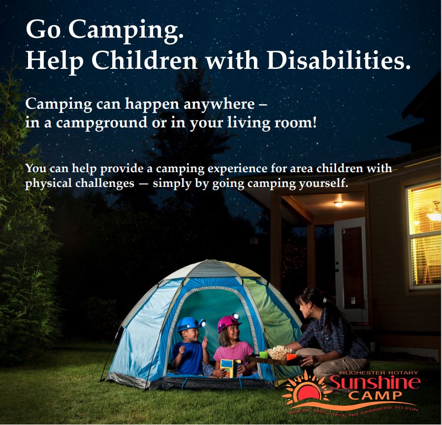 camp out for web - Rochester Rotary Sunshine Camp